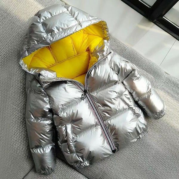 down coat winter children outwear space silver jacket padded bronzing jackets, Blue;gray
down coat winter children outwear space silver jacket padded bronzing jackets, Blue;gray