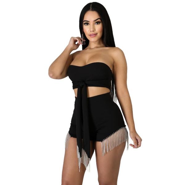 two piece dress 2021 women winter set sleeveless strapless crop shorts suit night club wear tracksuits tassel twp sets gl3352, White
two piece dress 2021 women winter set sleeveless strapless crop shorts suit night club wear tracksuits tassel twp sets gl3352, White
