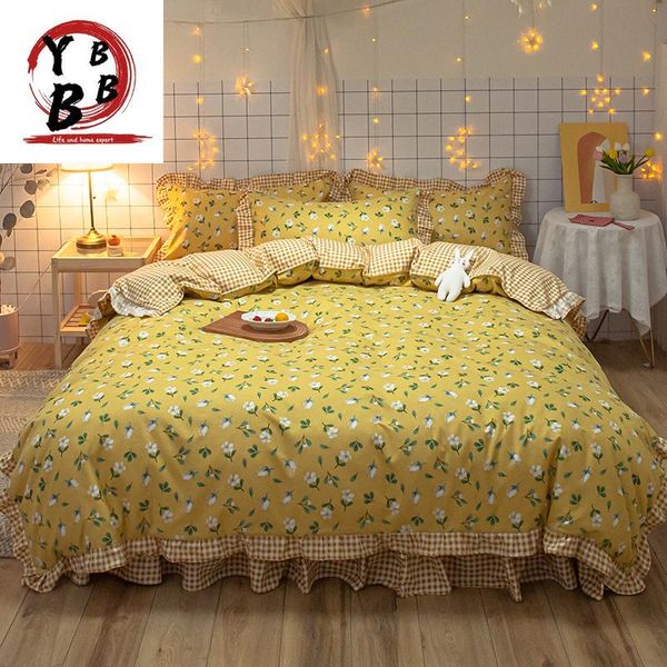 bedding sets korean yellow bedclothes luxury duvet cover set romantic lace girls princess quilts full single flowers
bedding sets korean yellow bedclothes luxury duvet cover set romantic lace girls princess quilts full single flowers