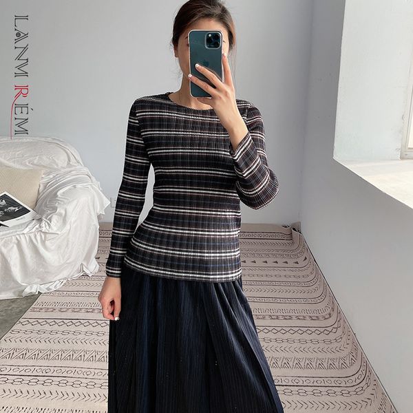 pleated stripe long sleeve t-shirt women's temperament slim fitting round neck pullover fashion 2d1588 210507, White
pleated stripe long sleeve t-shirt women's temperament slim fitting round neck pullover fashion 2d1588 210507, White