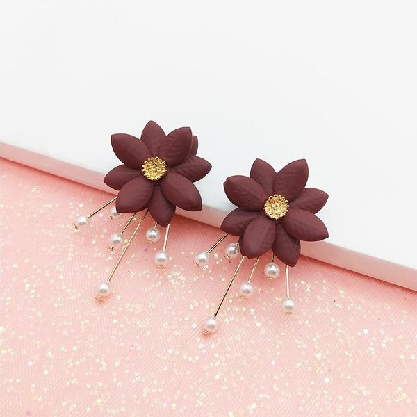 stud shuangsheng design sweet jewelry spray painting effect earrings with flower statement pearl tassel earring gift girl, Golden;silver
stud shuangsheng design sweet jewelry spray painting effect earrings with flower statement pearl tassel earring gift girl, Golden;silver