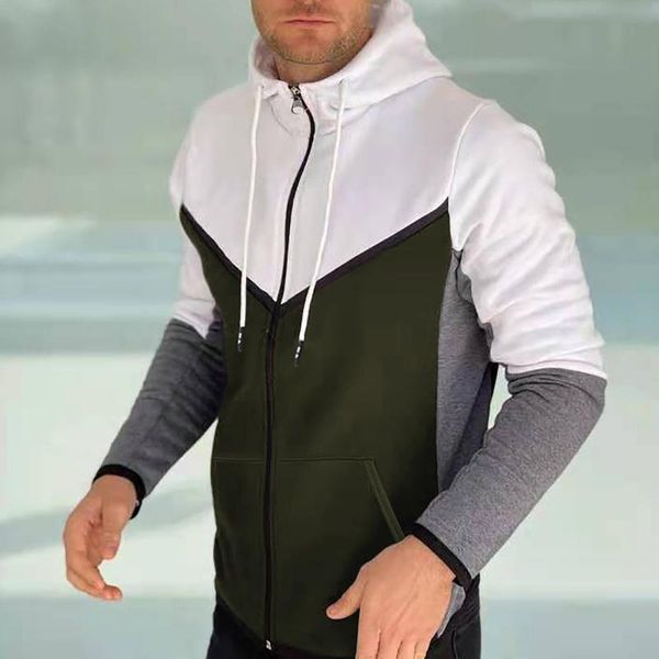 men's hoodies & sweatshirts autumn and winter zip sports leisure color block zipper thick sweater hooded fashion sweatshirts#8, Black
men's hoodies & sweatshirts autumn and winter zip sports leisure color block zipper thick sweater hooded fashion sweatshirts#8, Black