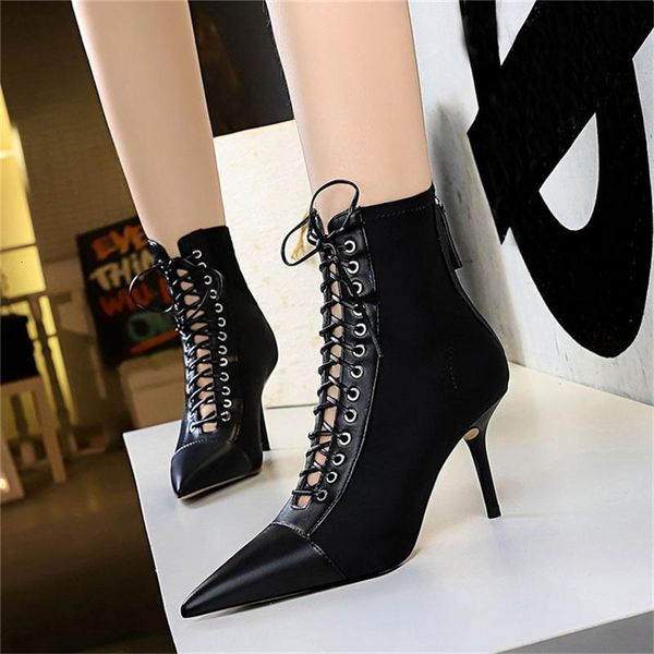 boots aiykazysdl nightclub pumps women shoes fashion pointed toe cross lace up zip ankle female stiletto high heels 87xt, Black
boots aiykazysdl nightclub pumps women shoes fashion pointed toe cross lace up zip ankle female stiletto high heels 87xt, Black