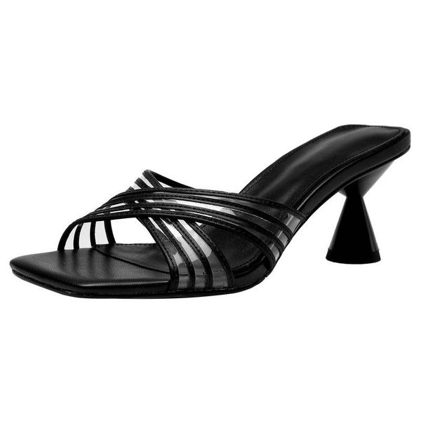 slippers 2021 fashion women slipper genuine leather high heels pumps for summer wedding party shoes woman, Black
slippers 2021 fashion women slipper genuine leather high heels pumps for summer wedding party shoes woman, Black