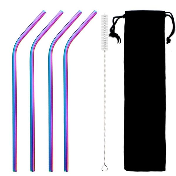 flatware sets stainless steel fruit juice drinking straw 6pcs metal rainbow set with cleaner brush storage bag reusable bent
flatware sets stainless steel fruit juice drinking straw 6pcs metal rainbow set with cleaner brush storage bag reusable bent