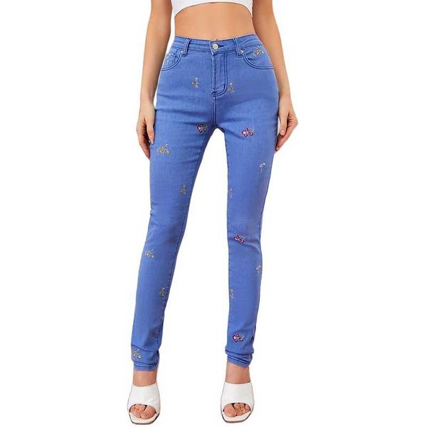 women's jeans 3d embroidery stretch pencil middle waist elasticity woman pants 2021, Blue
women's jeans 3d embroidery stretch pencil middle waist elasticity woman pants 2021, Blue