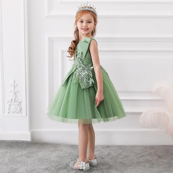 girl's dresses flower girls illusion sleeveless o-neck tulle lace embroidery knee-length luxury navy blue kids party princess gown f576, Red;yellow
girl's dresses flower girls illusion sleeveless o-neck tulle lace embroidery knee-length luxury navy blue kids party princess gown f576, Red;yellow