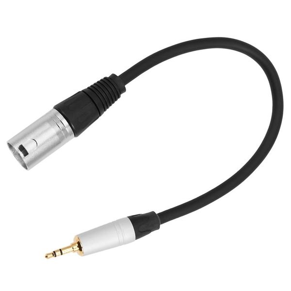 headphones & earphones 0.3 meters 3.5mm male jack plug to 3 pin xlr shielded stereo cable for microphone audio record
headphones & earphones 0.3 meters 3.5mm male jack plug to 3 pin xlr shielded stereo cable for microphone audio record