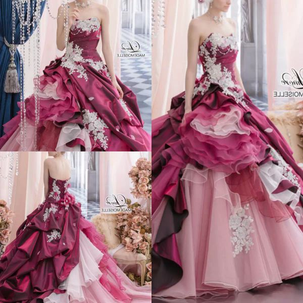 fuchsia quinceanera dresses 2022 with lace applique sweetheart neckline corset back tiered handmade flowers sleeveless prom sweet 16 evening, Blue;red
fuchsia quinceanera dresses 2022 with lace applique sweetheart neckline corset back tiered handmade flowers sleeveless prom sweet 16 evening, Blue;red