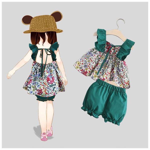 clothing sets 2021 children's summer clothes foreign style girl child suit fashion kid baby vest two-piece trend, White
clothing sets 2021 children's summer clothes foreign style girl child suit fashion kid baby vest two-piece trend, White