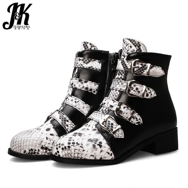 boots jk snake skin pu women thick heels ankle booties ladies round toe shoes female buckle casual winter 2021, Black
boots jk snake skin pu women thick heels ankle booties ladies round toe shoes female buckle casual winter 2021, Black
