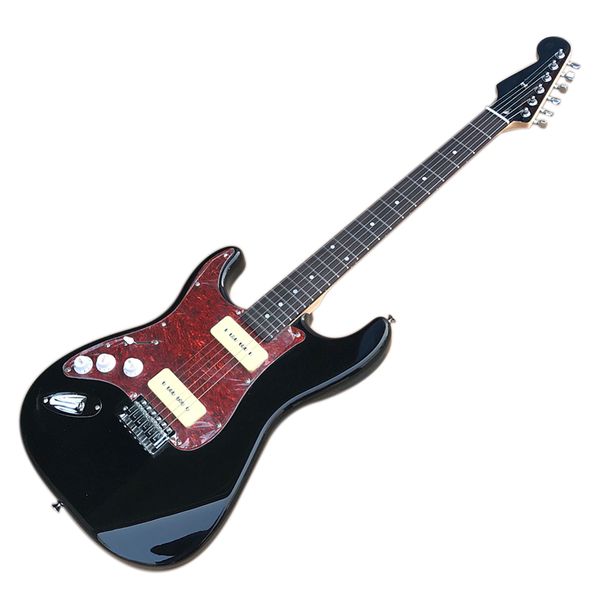 factory outlet-left handed black 6 strings electric guitar with p90 pickups,rosewood fretboard,high cost performance
factory outlet-left handed black 6 strings electric guitar with p90 pickups,rosewood fretboard,high cost performance