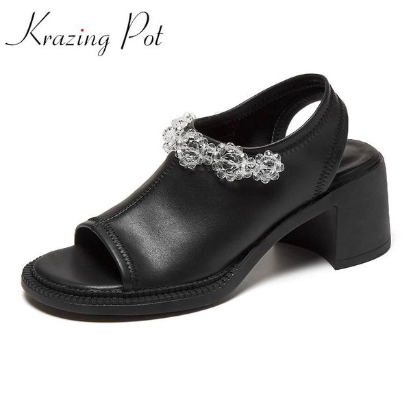 krazing pot stretch fabric thick high heels platform slip on crystal flowers bling natural leather girl party women sandals dress shoes, Black
krazing pot stretch fabric thick high heels platform slip on crystal flowers bling natural leather girl party women sandals dress shoes, Black
