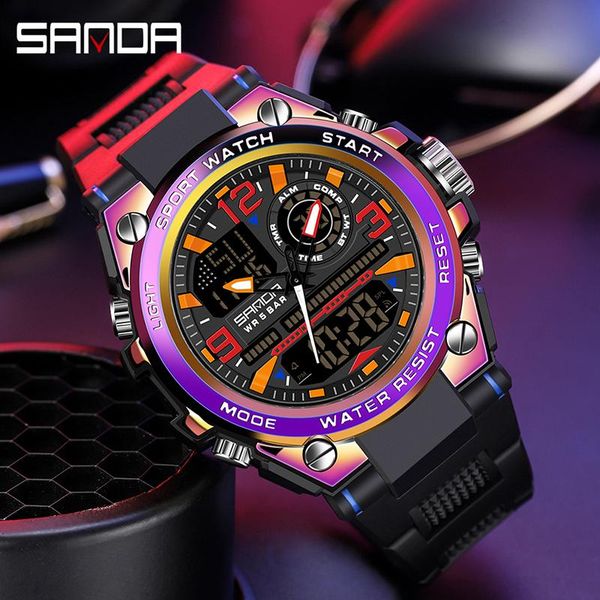 wristwatches sanda men watches military sports watch men's quartz digital 50m waterproof wrist relogio masculino, Slivery;brown
wristwatches sanda men watches military sports watch men's quartz digital 50m waterproof wrist relogio masculino, Slivery;brown