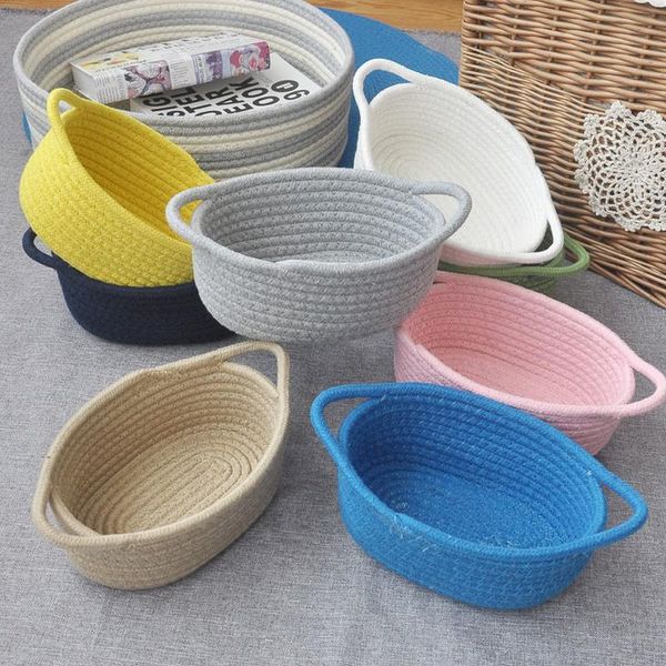 storage baskets multifunction cotton rope with handles toy deskcosmetics sundries organizer hamper home accessories
storage baskets multifunction cotton rope with handles toy deskcosmetics sundries organizer hamper home accessories