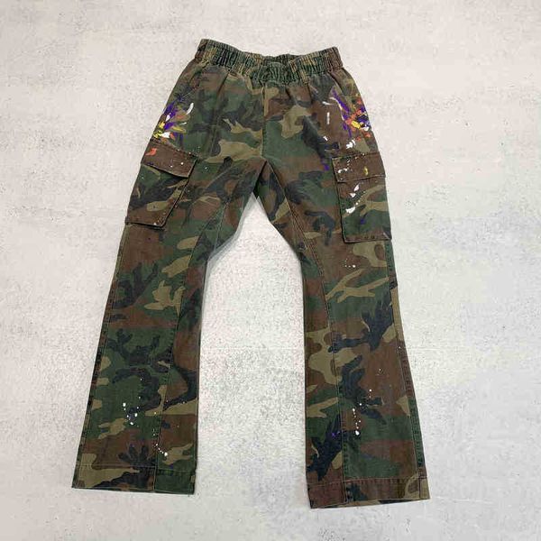 galery dept same high street multi pocket camouflage splash flared pants splicing deconstruction casual overalls men, Black
galery dept same high street multi pocket camouflage splash flared pants splicing deconstruction casual overalls men, Black