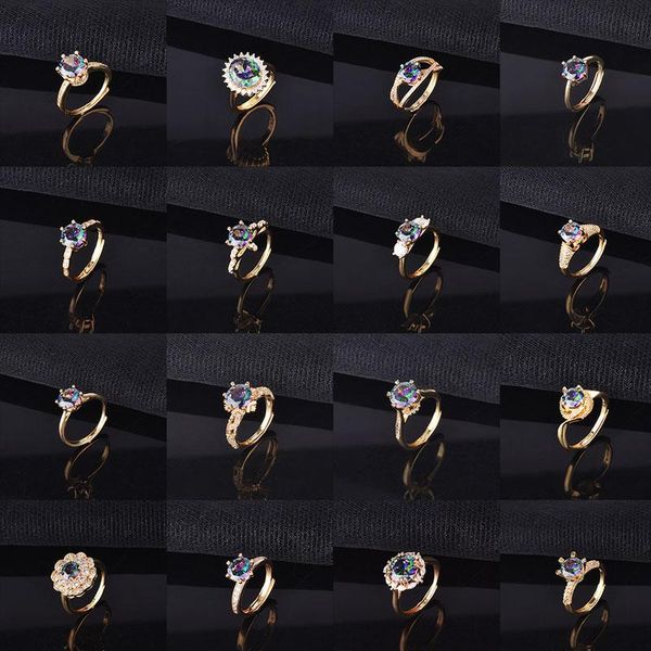 cluster rings 40 styles fine jewelry eternity wedding ring inlay dazzling colorful moissanite women's engagement statement fashion gold, Golden;silver
cluster rings 40 styles fine jewelry eternity wedding ring inlay dazzling colorful moissanite women's engagement statement fashion gold, Golden;silver