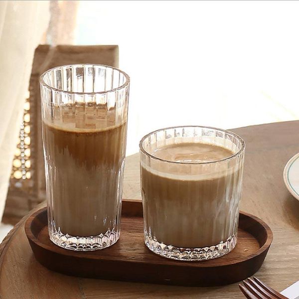 wine glasses 2pcs vintage stripe glass cup transparent ice coffee mug home milk juice bar party whiskey drinkware gifts 310ml
wine glasses 2pcs vintage stripe glass cup transparent ice coffee mug home milk juice bar party whiskey drinkware gifts 310ml