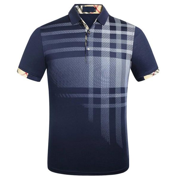 men's polos summer embroidered print business casual shirt with lapel and short sleeves, White;black
men's polos summer embroidered print business casual shirt with lapel and short sleeves, White;black