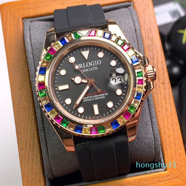 mens watch automatic mechanical watches 40mm candy diamond bezel stainless steel case boutique wristwatch fashion business men wristwatches, Slivery;brown
mens watch automatic mechanical watches 40mm candy diamond bezel stainless steel case boutique wristwatch fashion business men wristwatches, Slivery;brown