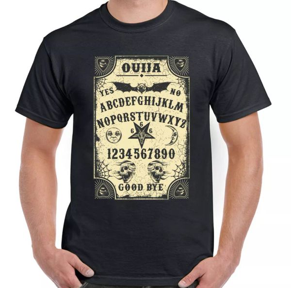 ouija board t-shirt halloween mens witchcraft spirit ghosts paranormal funny tee, White;black
ouija board t-shirt halloween mens witchcraft spirit ghosts paranormal funny tee, White;black