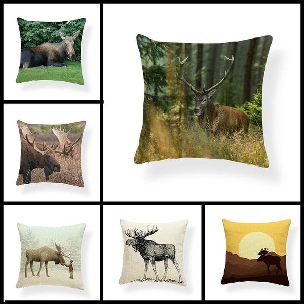 animal cartoon home sofa supplies cushion cover pillow cotton linen moose mountain elk printing decoration case cushion/decorative
animal cartoon home sofa supplies cushion cover pillow cotton linen moose mountain elk printing decoration case cushion/decorative