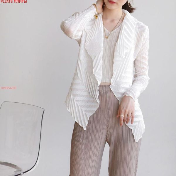 women's jackets 2021 spring and autumn miyake folds casual versatile ultra-light temperament jacket pleats, Black;brown
women's jackets 2021 spring and autumn miyake folds casual versatile ultra-light temperament jacket pleats, Black;brown