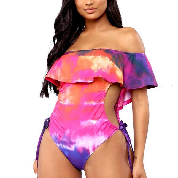 women one-piece ruffles swimsuit off shoulder bikini push-up padded bra bathing swimwear summer backless beachwear suits
women one-piece ruffles swimsuit off shoulder bikini push-up padded bra bathing swimwear summer backless beachwear suits