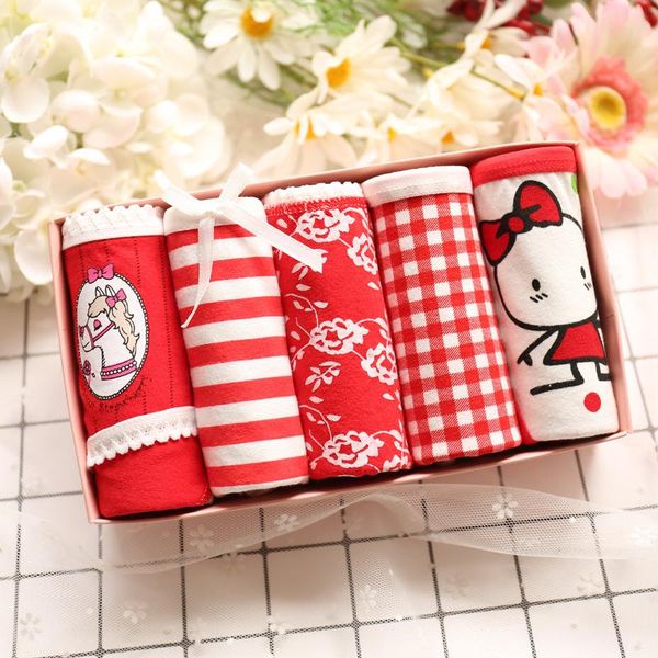 panties girl's underwear 5pc/gift box lace cotton red lovely striped low waist briefs young girl teenagers pants mix 5 style, Camo
panties girl's underwear 5pc/gift box lace cotton red lovely striped low waist briefs young girl teenagers pants mix 5 style, Camo