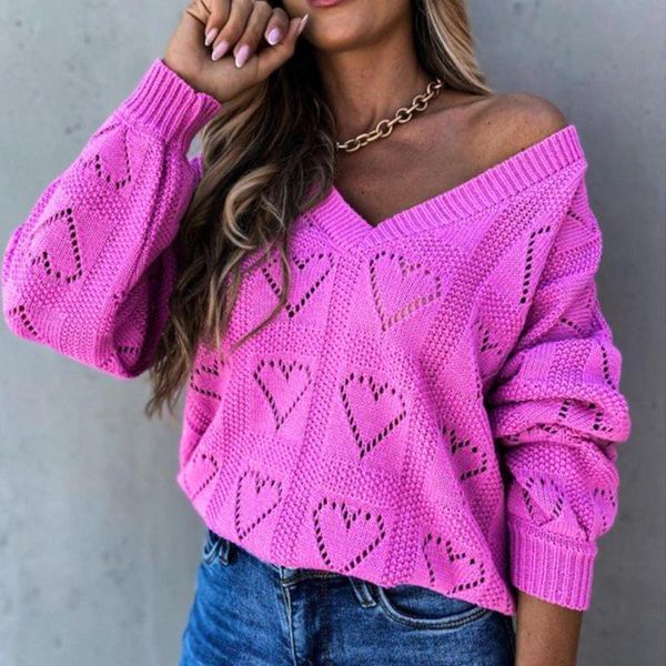 women casual sweaters autumn winter love heart hollow crochet sweater loose knitwear v neck pullovers 4 colors women's, White;black
women casual sweaters autumn winter love heart hollow crochet sweater loose knitwear v neck pullovers 4 colors women's, White;black