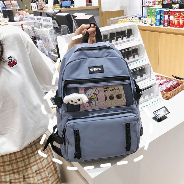backpack ins wind women multi-pocket nylon high capacity school bag for teenage girls female shoulder travel luxury
backpack ins wind women multi-pocket nylon high capacity school bag for teenage girls female shoulder travel luxury