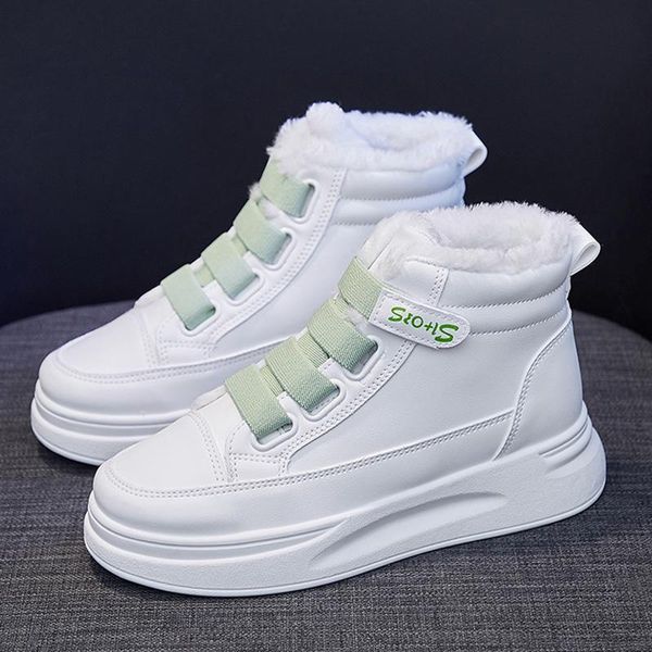 white winter boots women shoes warm long plush snow lace up casual fashion sneakers 4cm platform, Black
white winter boots women shoes warm long plush snow lace up casual fashion sneakers 4cm platform, Black