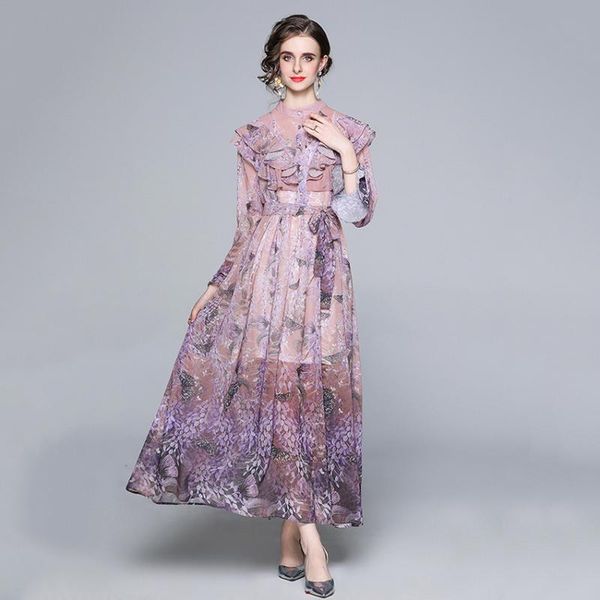spring autumn floral print elelgant long dress women sleeve ruffle bohemian holiday maxi chiffon casual vestidos dresses, Black;gray
spring autumn floral print elelgant long dress women sleeve ruffle bohemian holiday maxi chiffon casual vestidos dresses, Black;gray