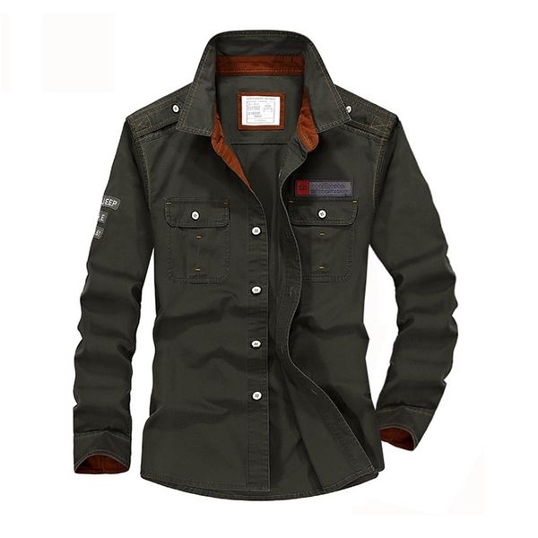plus size s-xxxxl 5xl brand 100% cotton long sleeve denim shirts men army green militray casual camiseta masculina a3056 210809, White;black
plus size s-xxxxl 5xl brand 100% cotton long sleeve denim shirts men army green militray casual camiseta masculina a3056 210809, White;black