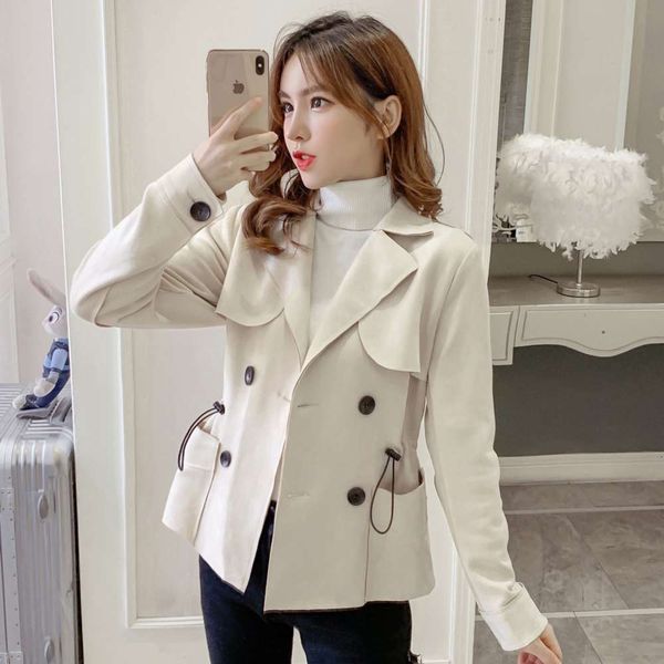 autumn and winter windbreaker lapel waist closing shows thin short deerskin velvet coat, Black;brown
autumn and winter windbreaker lapel waist closing shows thin short deerskin velvet coat, Black;brown