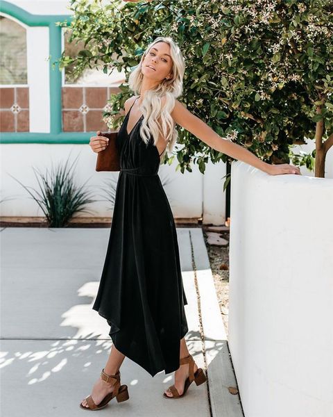 casual dresses women plain one-piece dress backless irregular v-neck sleeveless slip long summer lace-up clothes beach lady vestido, Black;gray
casual dresses women plain one-piece dress backless irregular v-neck sleeveless slip long summer lace-up clothes beach lady vestido, Black;gray