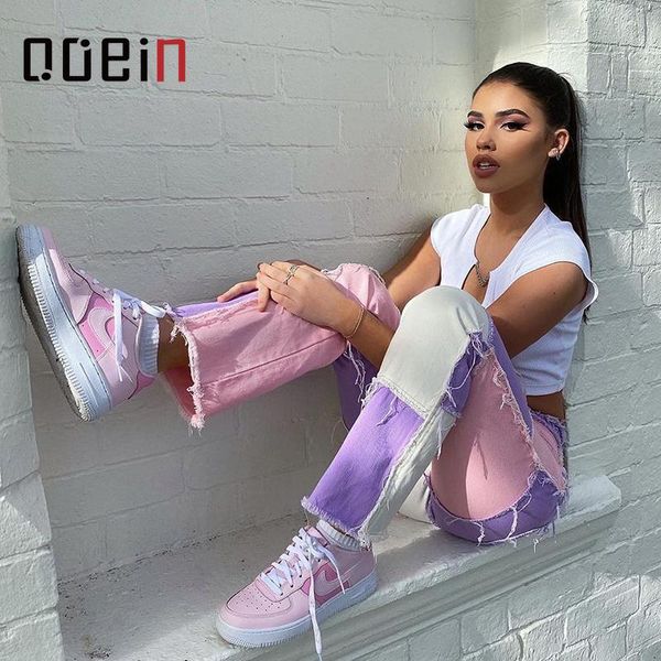 high waist patchwork skinny straight leg jeans woman denim trousers color block vintage blue brown streetwear pants women's
high waist patchwork skinny straight leg jeans woman denim trousers color block vintage blue brown streetwear pants women's
