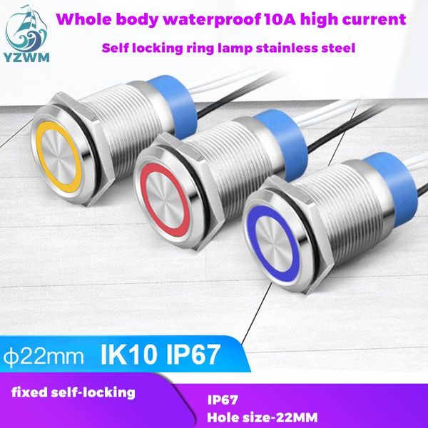 smart home control yzwm 22mm self locking metal button switch whole body waterproof 10a high current ring lamp round small start
smart home control yzwm 22mm self locking metal button switch whole body waterproof 10a high current ring lamp round small start