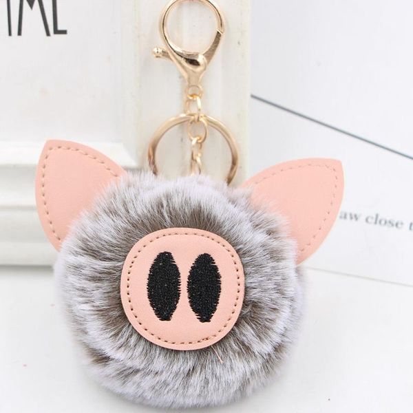 keychains cute fashion women handicraft pig hair ball car keychain handbag pendant key ring christmas gift, Silver
keychains cute fashion women handicraft pig hair ball car keychain handbag pendant key ring christmas gift, Silver