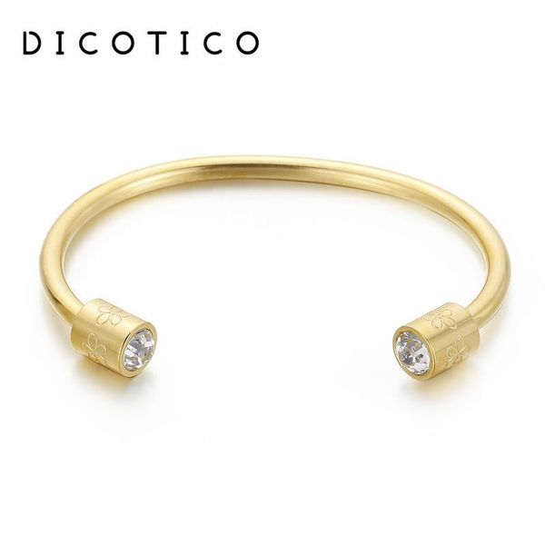 bangle simple cuff bracelets for women gold silver color stainless steel zircon bangles creative carved flowers jewelry mujer brazalete, Black
bangle simple cuff bracelets for women gold silver color stainless steel zircon bangles creative carved flowers jewelry mujer brazalete, Black