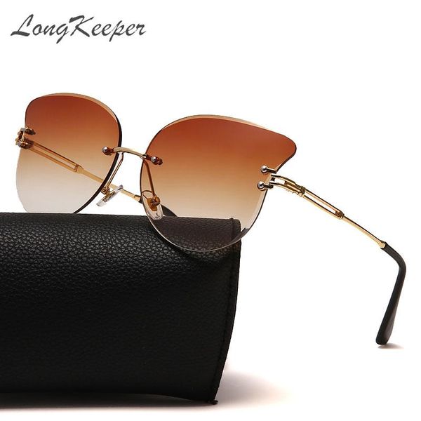 sunglasses longkeeper rimless cat eye women vintage gradient tea glasses driving vacation goggle mujer, White;black
sunglasses longkeeper rimless cat eye women vintage gradient tea glasses driving vacation goggle mujer, White;black