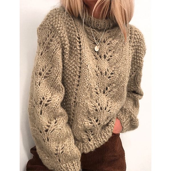 autumn winter sweaters for women pullovers solid color loose mohair coarse knitted flower hollow sweater pullovers womens 210514, White;black
autumn winter sweaters for women pullovers solid color loose mohair coarse knitted flower hollow sweater pullovers womens 210514, White;black
