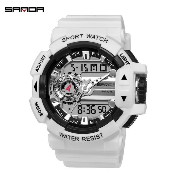 men's fashion sports watch military alarm clock shockproof waterproof digital reloj hombre wristwatches, Slivery;brown
men's fashion sports watch military alarm clock shockproof waterproof digital reloj hombre wristwatches, Slivery;brown
