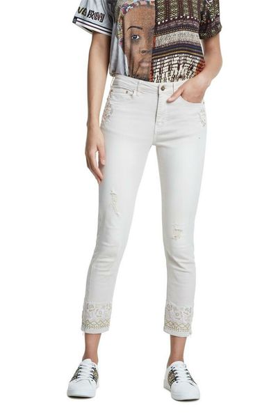 women's jeans foreign trade tail single beaded trouser legs exquisite heavy craft embroidery tight elastic slim pants, Blue
women's jeans foreign trade tail single beaded trouser legs exquisite heavy craft embroidery tight elastic slim pants, Blue