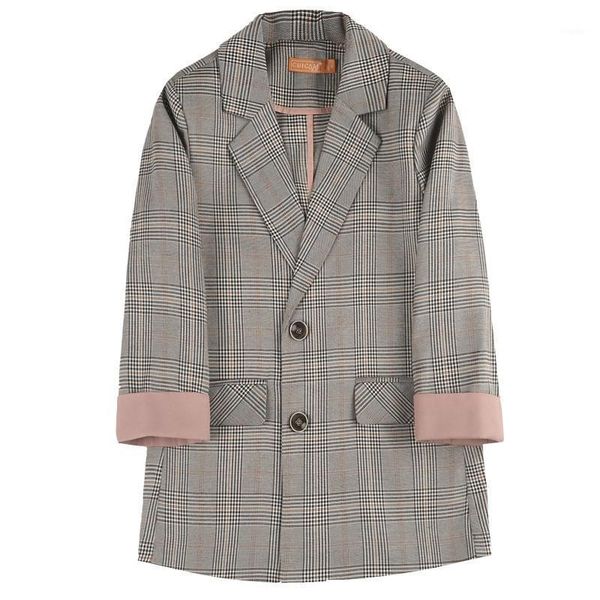vintage women plaid blazer jacket 2021 spring autumn korean slim outwear casual office single-breasted female suit coat women's suits &, White;black
vintage women plaid blazer jacket 2021 spring autumn korean slim outwear casual office single-breasted female suit coat women's suits &, White;black