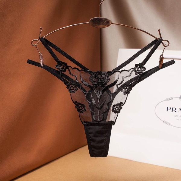 women's panties lace floral thong ladies embroidered mesh yarn perspective young women girls underwear t pants g-string thongs, Black;pink
women's panties lace floral thong ladies embroidered mesh yarn perspective young women girls underwear t pants g-string thongs, Black;pink