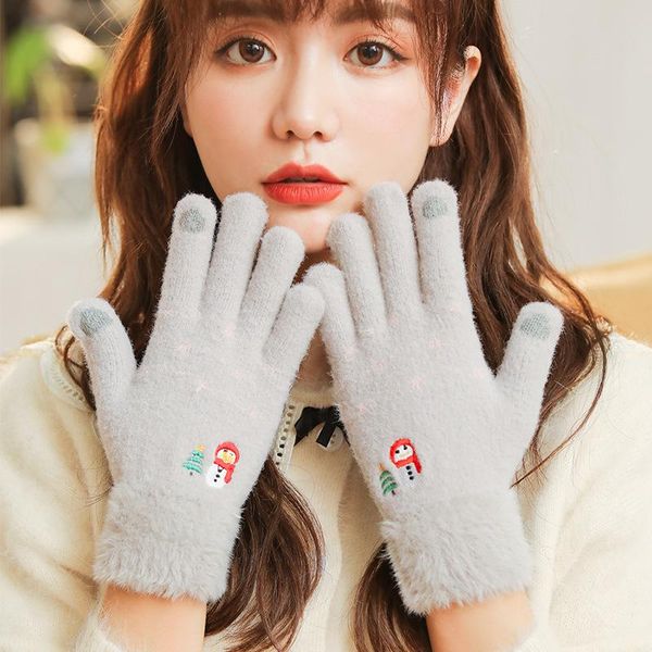 five fingers gloves touch screen knitted autumn and winter outdoor riding windproof thick warmth men women cute cartoon woolen, Blue;gray
five fingers gloves touch screen knitted autumn and winter outdoor riding windproof thick warmth men women cute cartoon woolen, Blue;gray