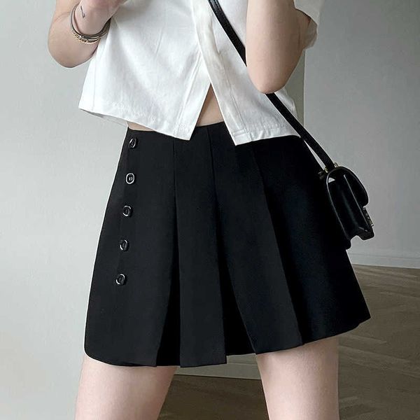gumu cang 2021 summer women's wear korean pure leisure skirt & trousers pleated slim skirt 5121, Black
gumu cang 2021 summer women's wear korean pure leisure skirt & trousers pleated slim skirt 5121, Black