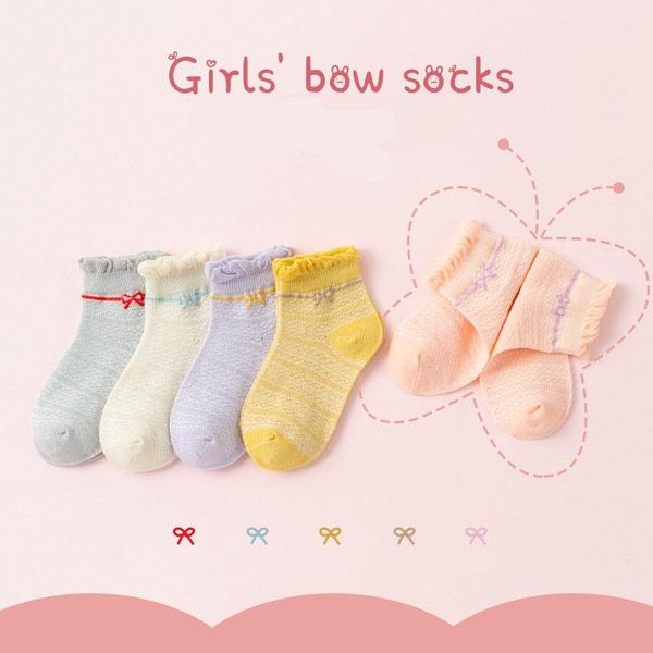 pairs of spring and summer children's socks infant sock 0-2 years old cotton baby boy girl clothes for born, Pink;yellow
pairs of spring and summer children's socks infant sock 0-2 years old cotton baby boy girl clothes for born, Pink;yellow