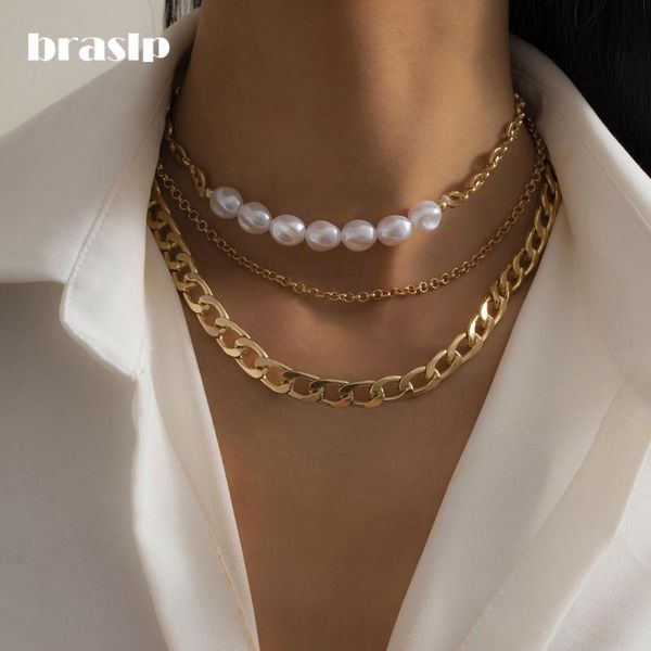 chokers 3 pcs/set beans pearl choker necklace for women hiphop chunky thick chain on neck jewelry fahsion necklaces 2021 collar, Golden;silver
chokers 3 pcs/set beans pearl choker necklace for women hiphop chunky thick chain on neck jewelry fahsion necklaces 2021 collar, Golden;silver